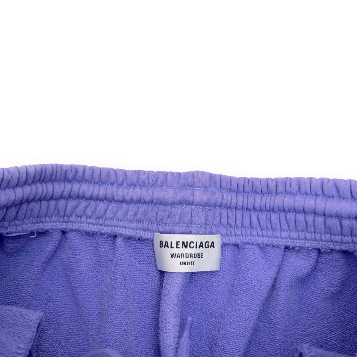 BALENCIAGA OVERSIZED LOGO-EMBROIDERED SWEATPANTS PURPLE S