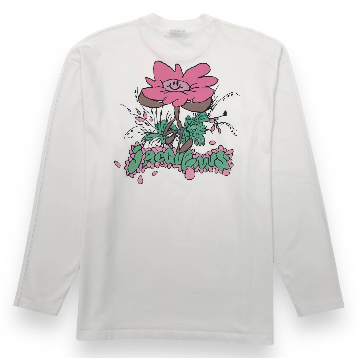 JACQUEMUS LE DESENHO LONG-SLEEVE T-SHIRT WHITE XXL