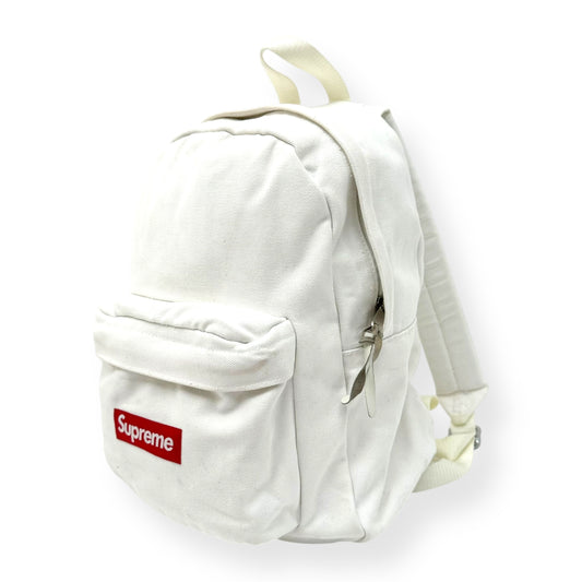 SUPREME CANVAS BACKBACK WHITE / RED FW20 O/S