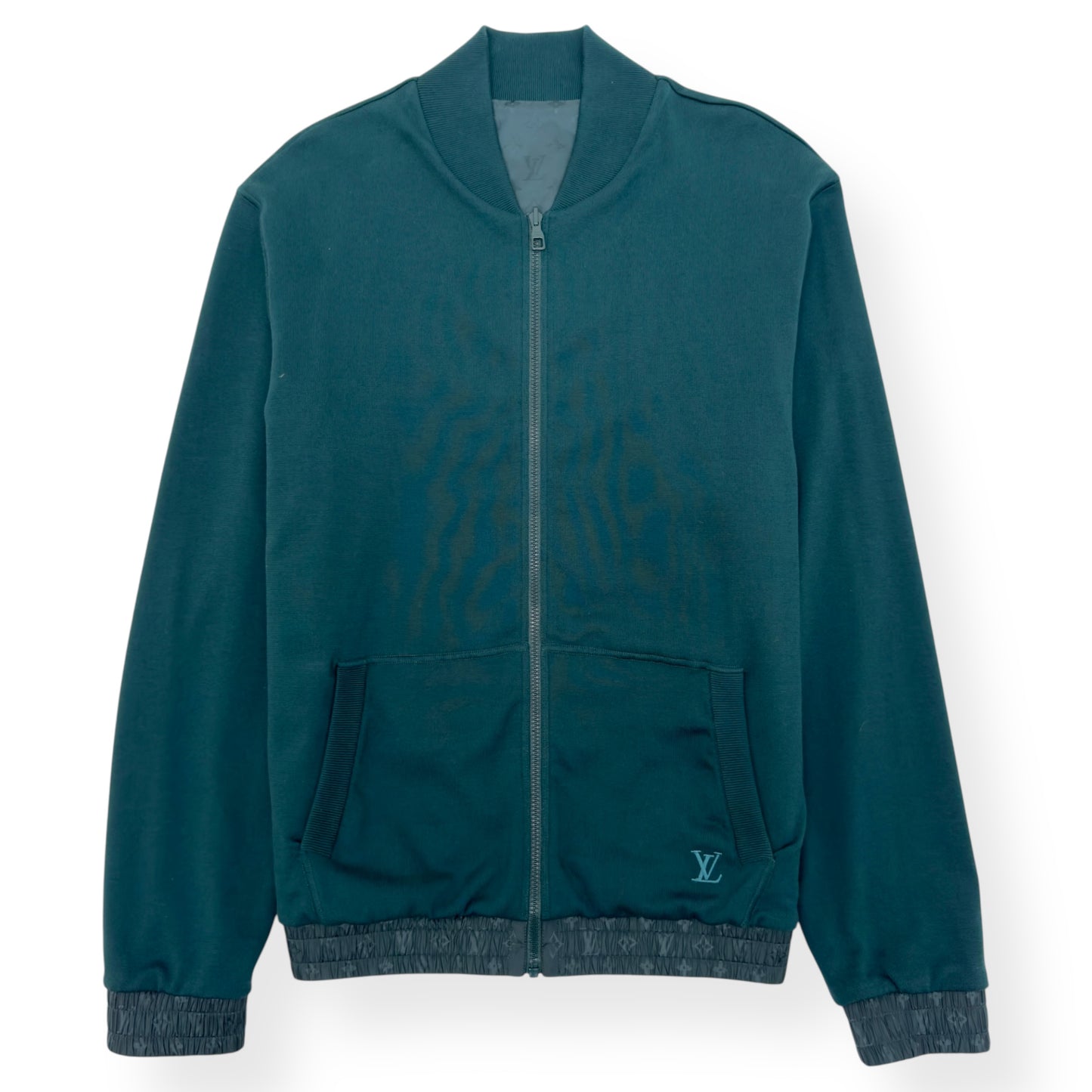 LOUIS VUITTON MONOGRAM REVERSIBLE COTTON BOMBER JACKET PINE GREEN XXL