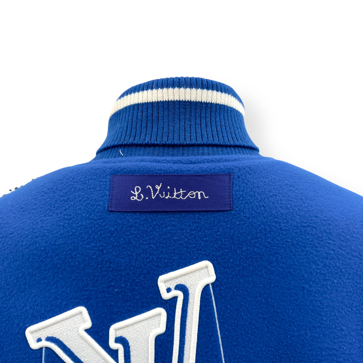 LOUIS VUITTON PUPPET VARSITY JACKET BLUE / WHITE 48 / S