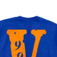 VLONE X JUICE WORLD T-SHIRT BLUE / ORNAGE L