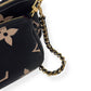 LOUIS VUITTON MULTI POUCHETTE ACCESSORIES MONOGRAM EMPREINTE LEATHER BAG BLACK / CREAM