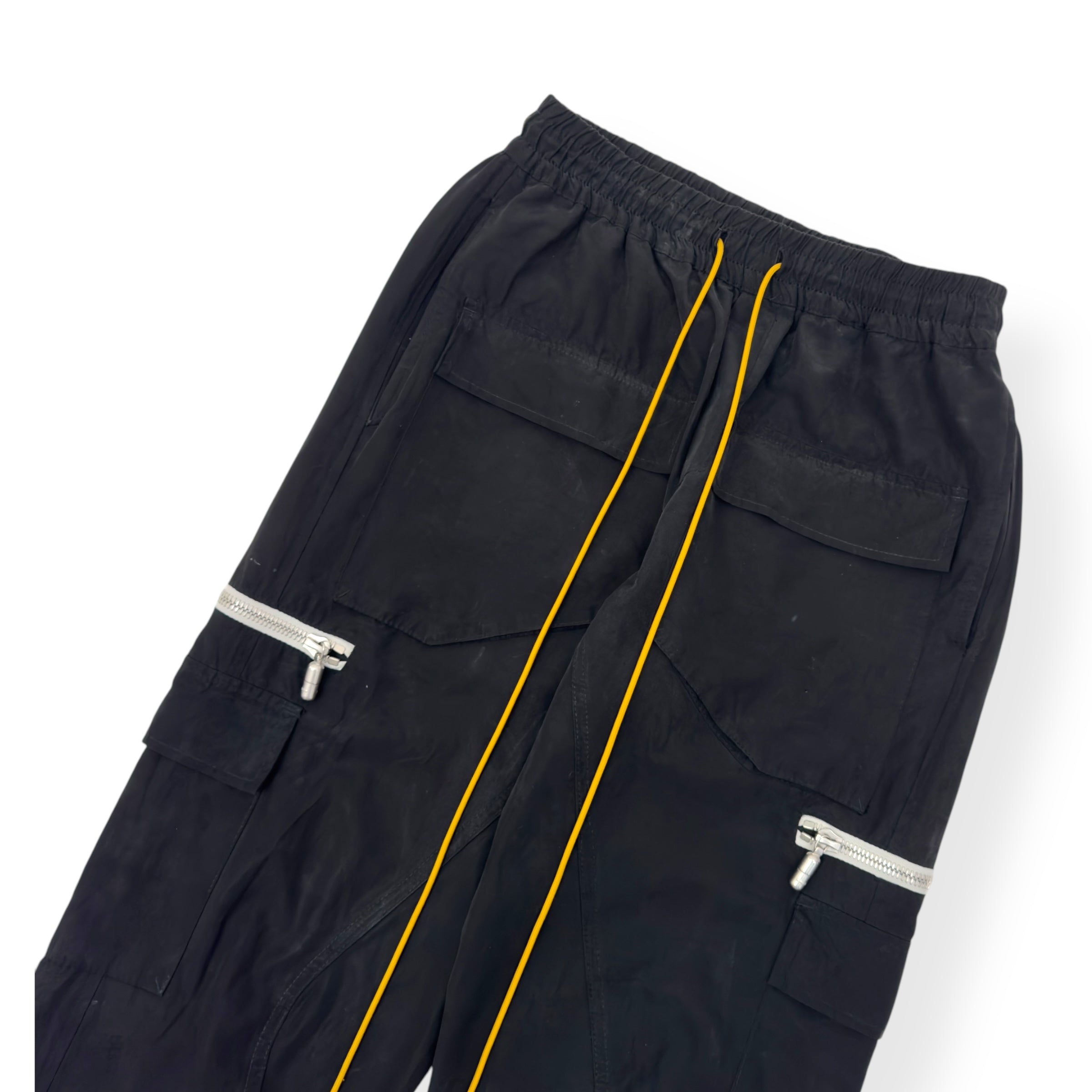 RHUDE CUPRO CARGO PANTS BLACK S