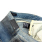 AMIRI DISTRESSED WASHED DENIM SHORTS BLUE W34”