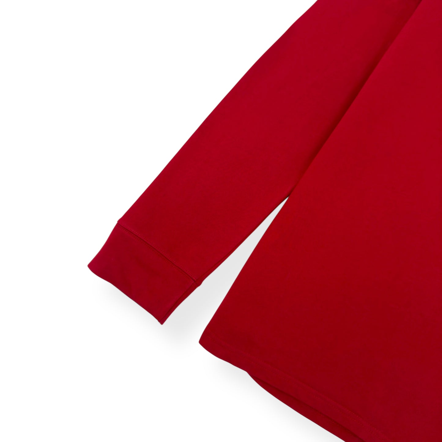 BALMAIN LOGO PRINT HOODIE RED / BLACK L