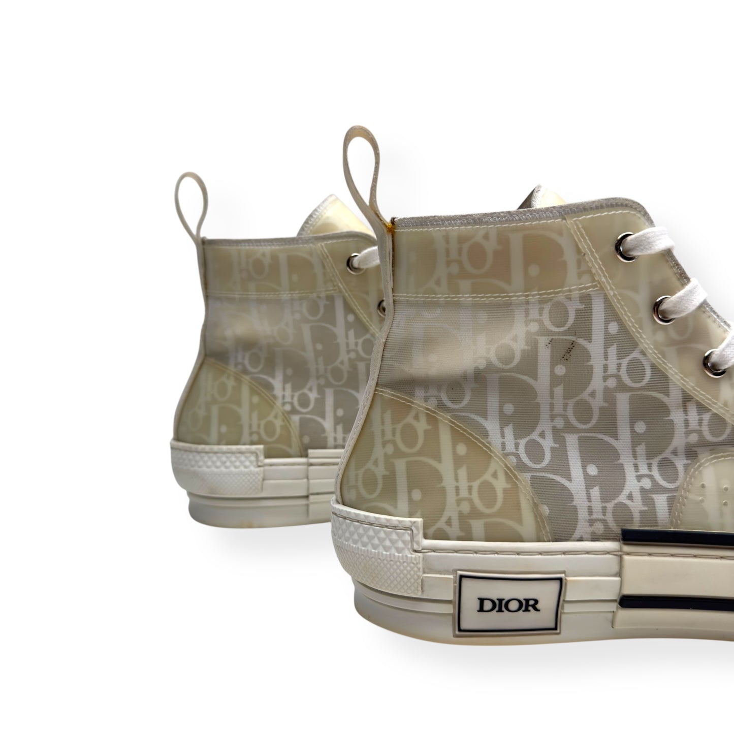 DIOR B23 HIGH TOP SNEAKERS BLACK / WHITE 42 / UK8