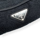 PRADA COTTON TOWELLING BOWLING SHIRT BLACK M