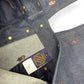 LOUIS VUITTON EMBROIDERED BOOTCUT DENIM TROUSERS INDIGO BLUE W30”
