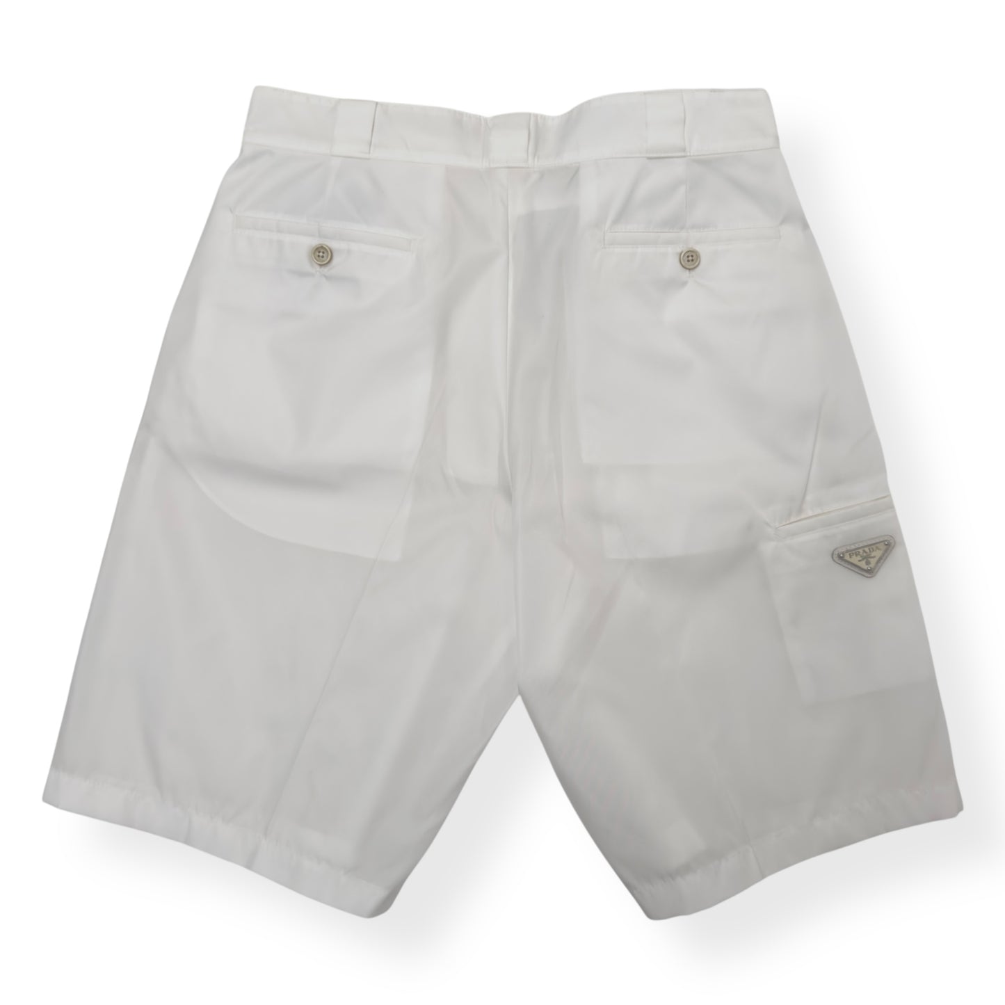 PRADA RE-NYLON SHORTS BLANCO 48 / M