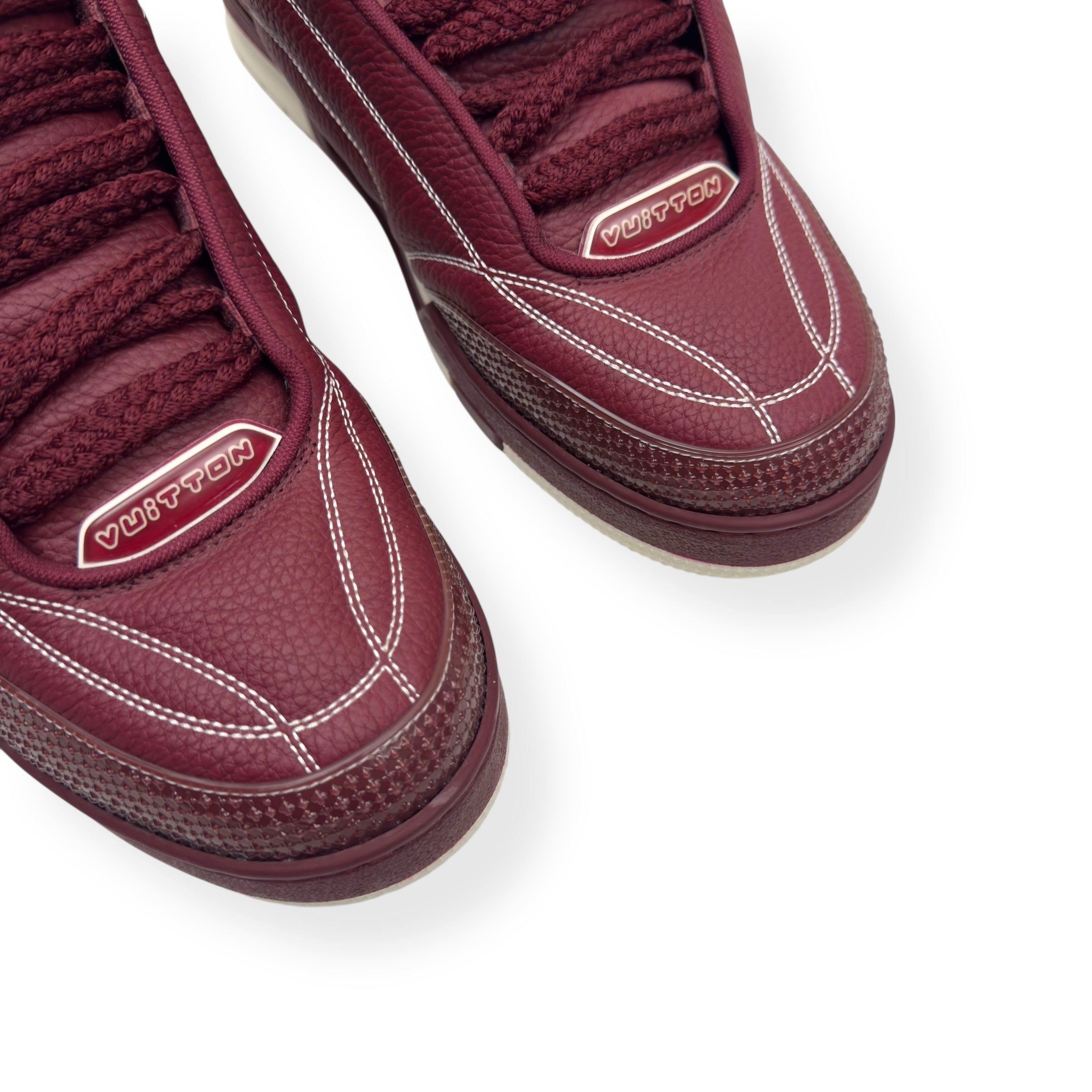 LOUIS VUITTON LV SKATE SNEAKER BORDEAUX RED UK10