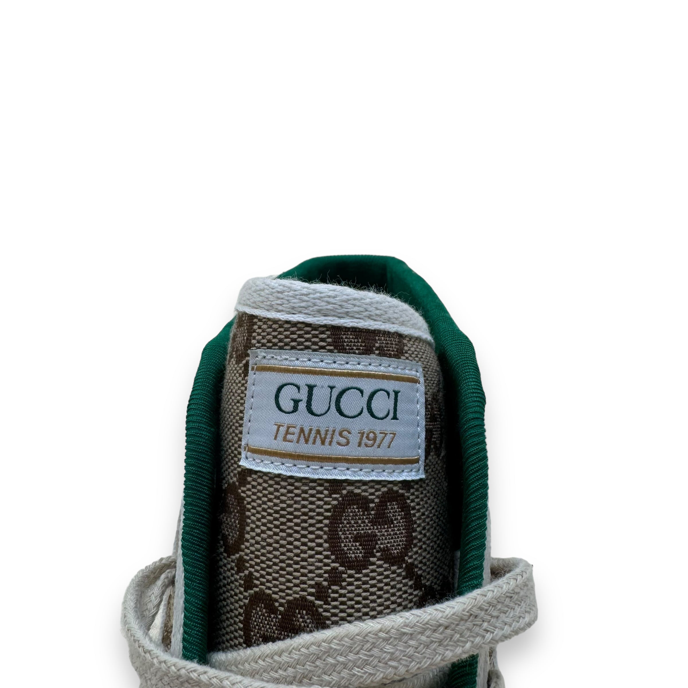 GUCCI GG CANVAS TENNIS 1977 HIGH TOP SNEAKER UK9