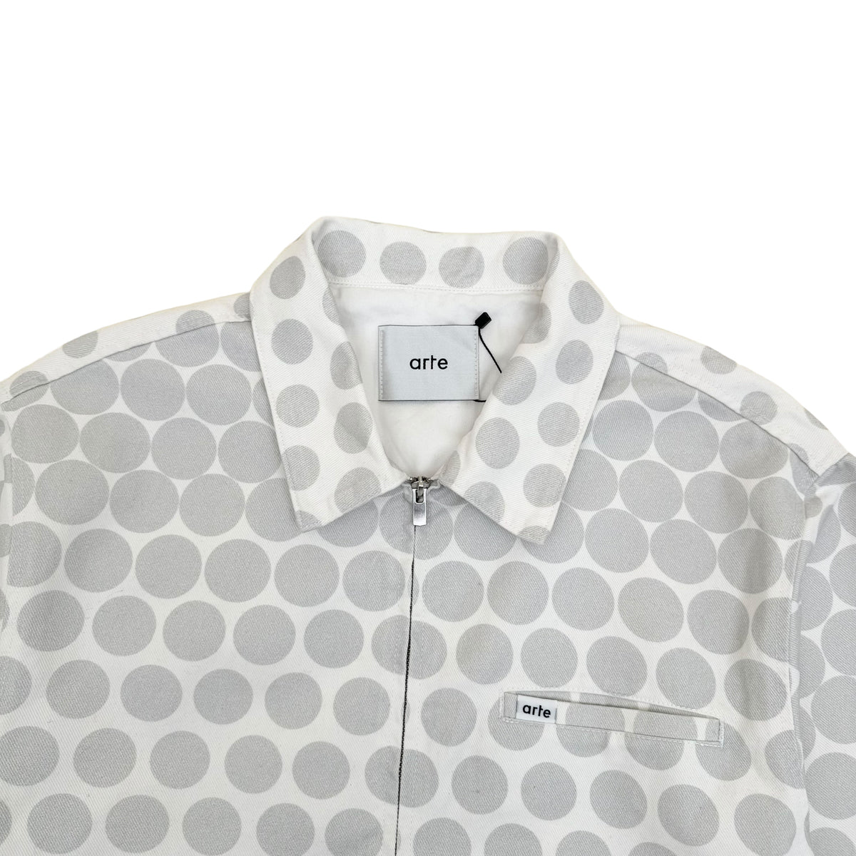 ARTE SS23 JACKSONS DOT JACKET GREY / CREAM XL