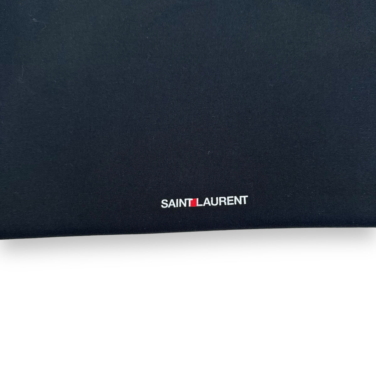 SAINT LAURENT LOGO PRINT T-SHIRT BLACK S