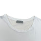 DIOR EMBOSSED BEE LOGO COTTON T-SHIRT WHITE XL