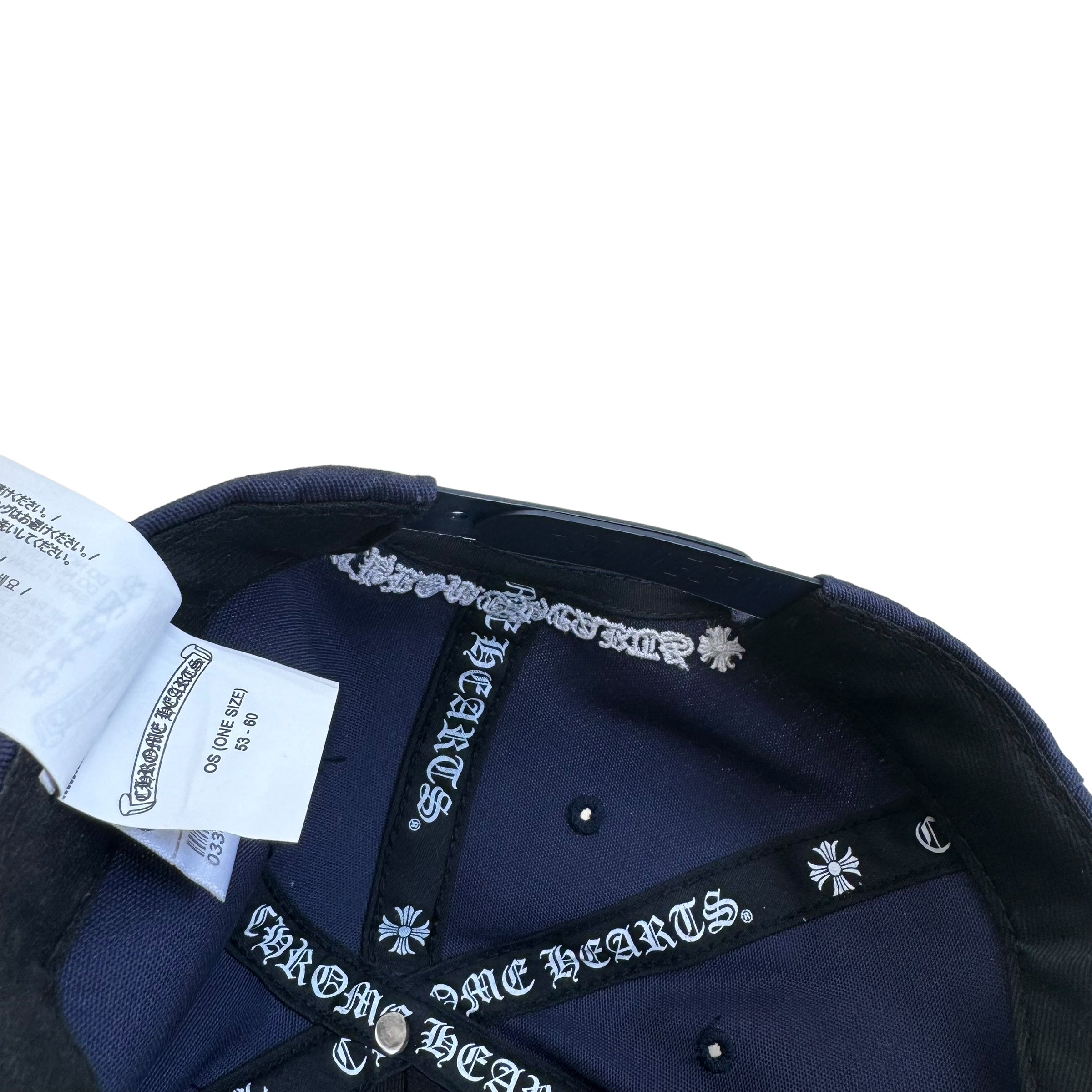 CHROME HEARTS CH CAP NAVY O/S