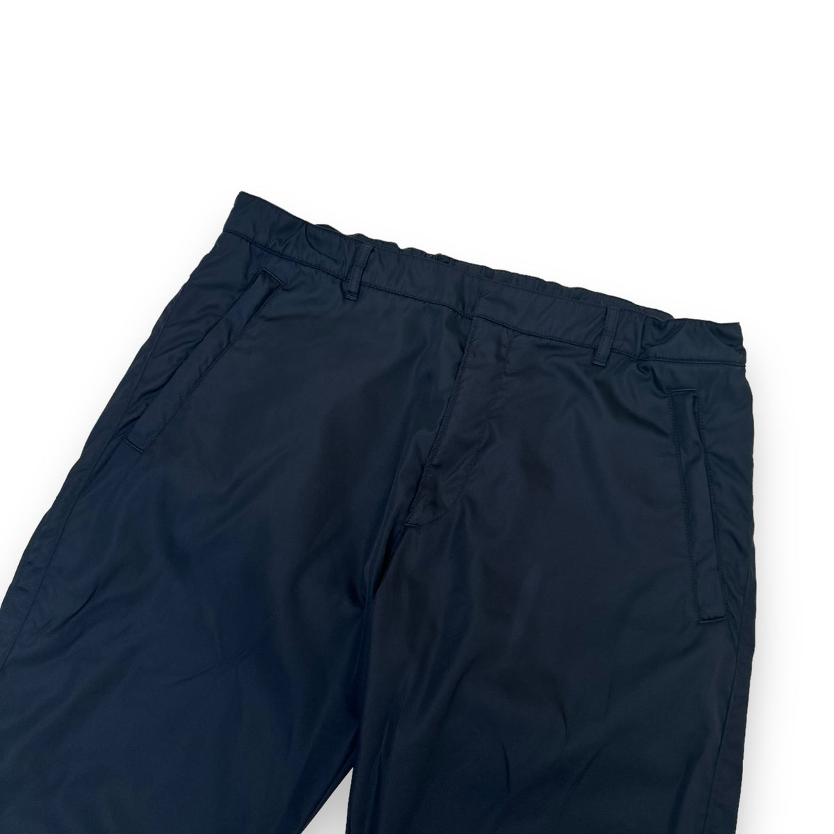 PRADA RE-NYLON GABARDINE TROUSERS BLACK XL