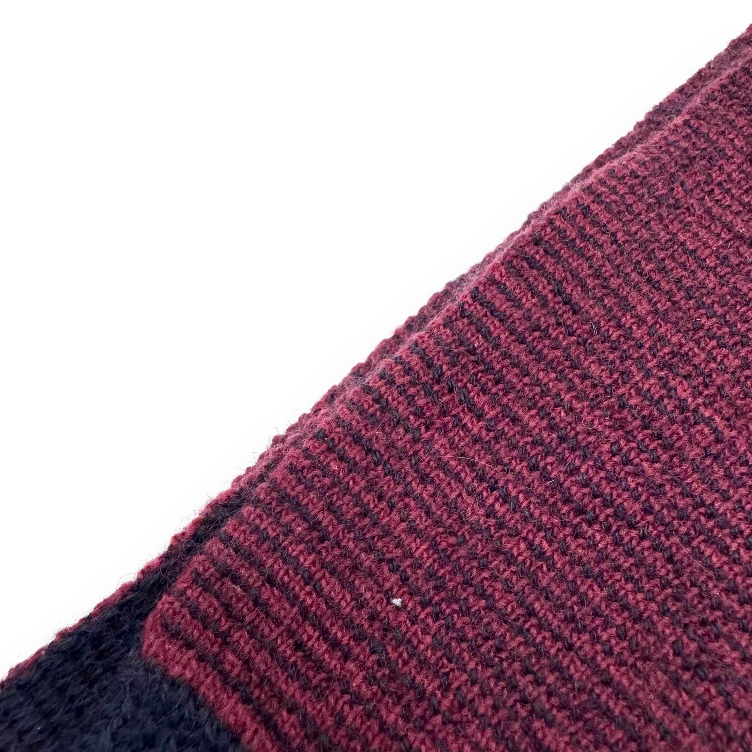 GUCCI GG WOOL SCARF NAVY / RED O/S