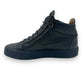 GIUSEPPE ZANOTTI HIGH TOP LEATHER SNEAKER NAVY UK5