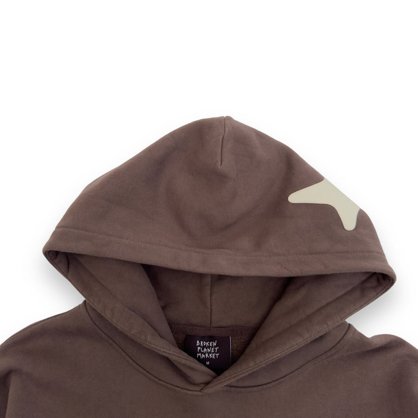 BROKEN PLANET OUT OF SIGHT COTTON HOODIE BROWN M