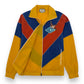 GUCCI APPLIQUÉD COLOUR-BLOCK SHELL JACKET MULTICOLOURED XL