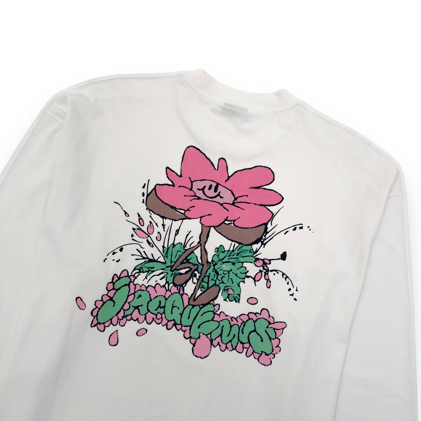 JACQUEMUS LE DESENHO LONG-SLEEVE T-SHIRT WHITE XXL