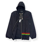 PALM ANGELS MONOGRAM WINDBREAKER JACKET BLACK L