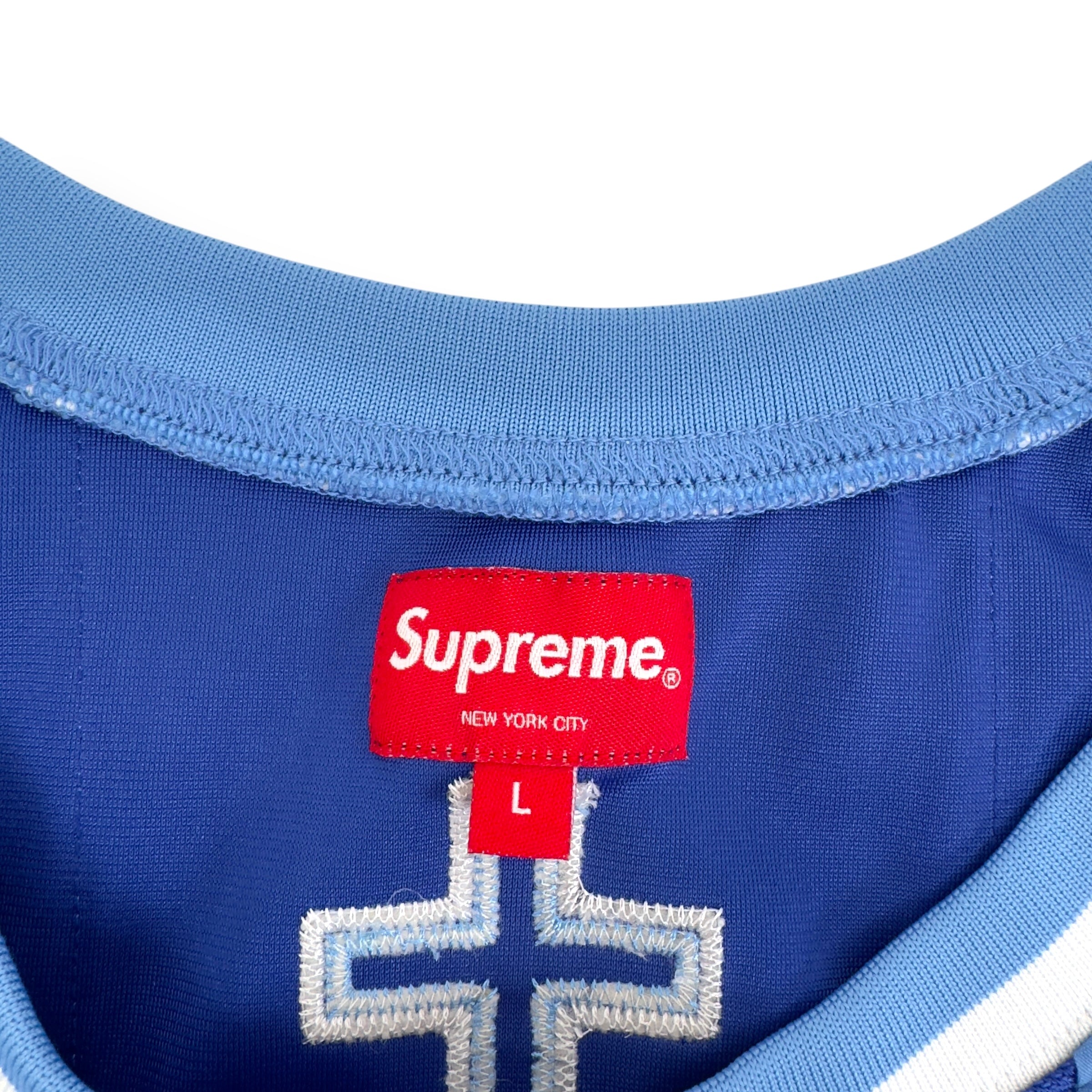 SUPREME ST.SUPREME BASKETBALL JERSEY VEST BLUE L
