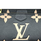 LOUIS VUITTON MULTI POUCHETTE ACCESSORIES MONOGRAM EMPREINTE LEATHER BAG BLACK / CREAM