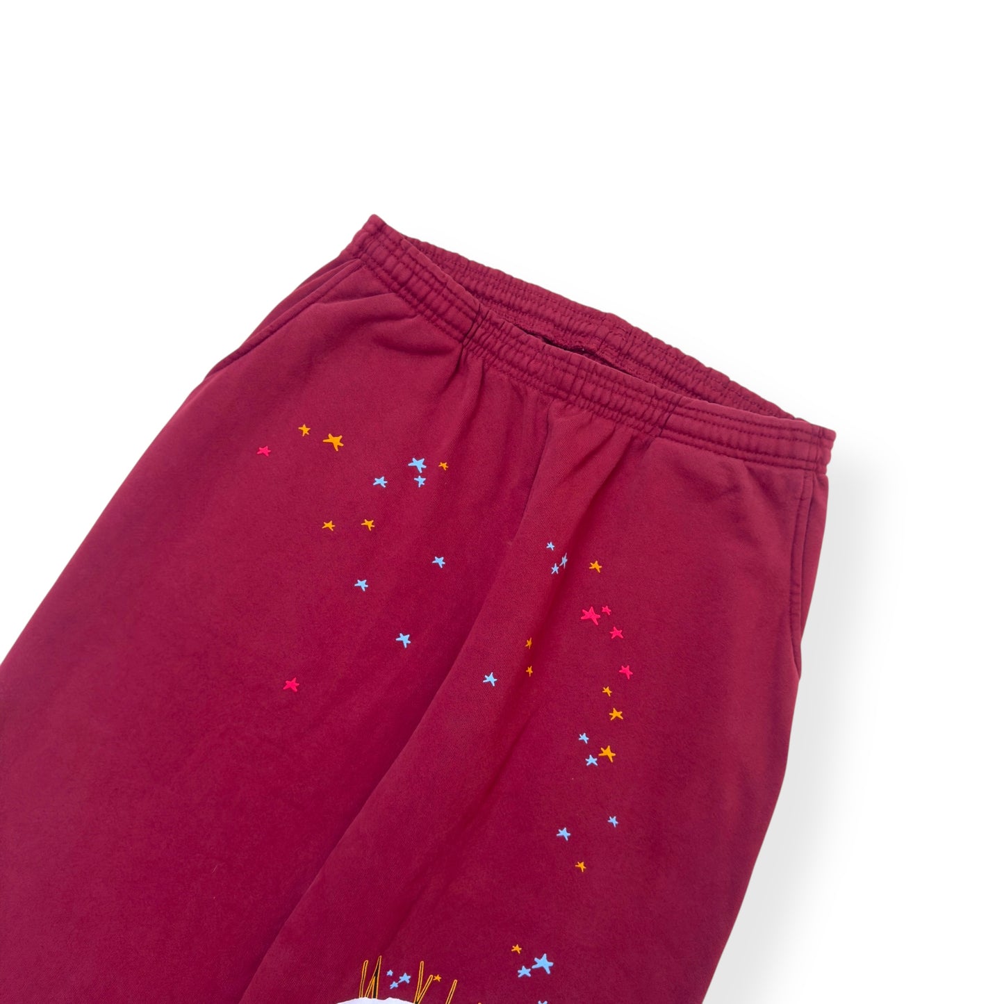 SP5DER SP5 SWEATPANTS MAROON XL