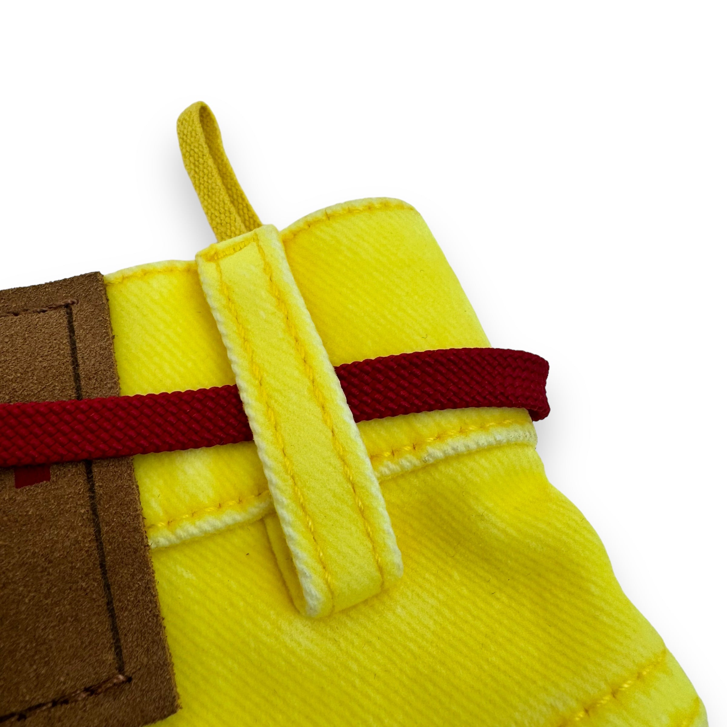 MARNI LOGO-PATCH STRETCH-COTTON FLARED TROUSERS YELLOW 34”