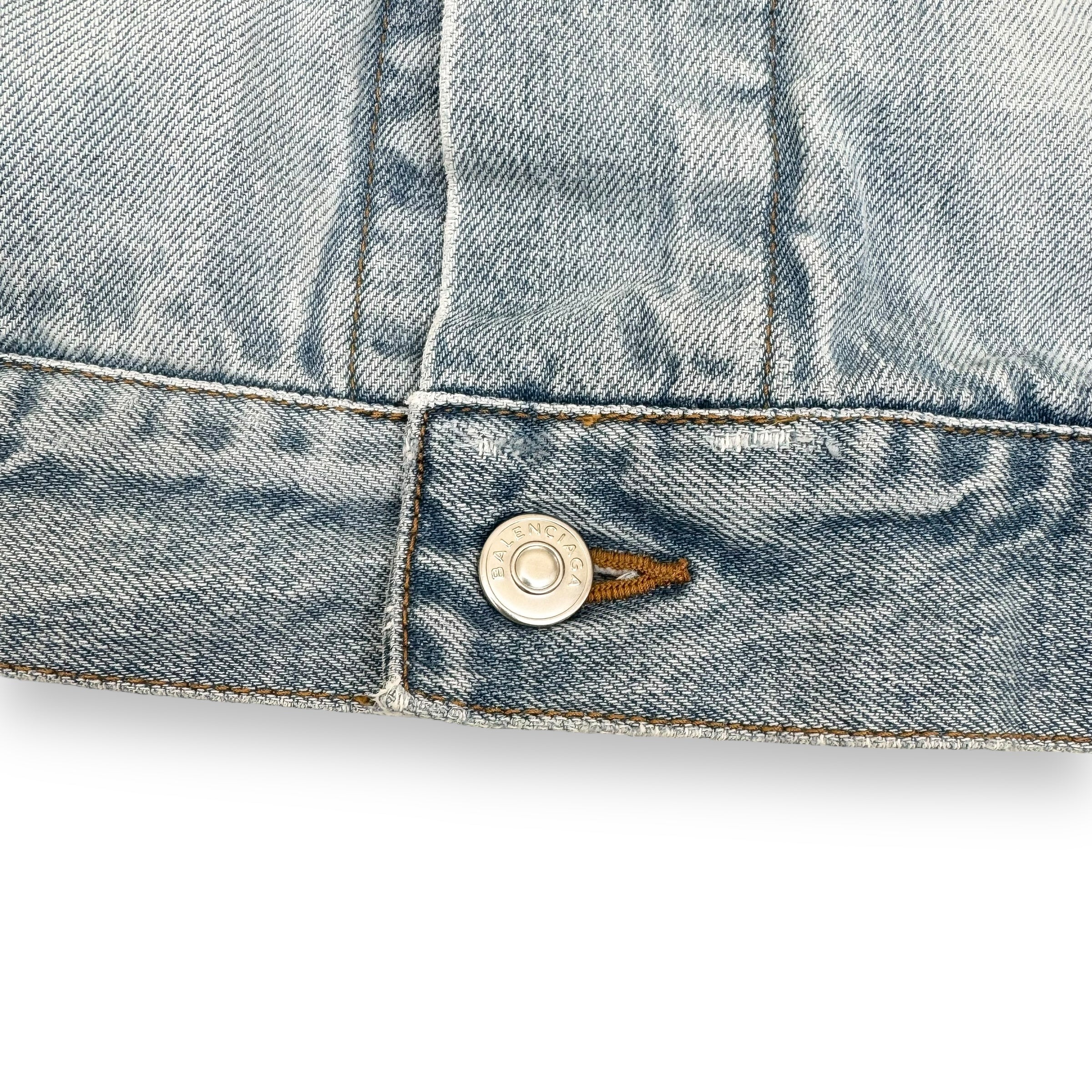 BALENCIAGA SS18 OVERSIZED DENIM JACKET BLUE UK8
