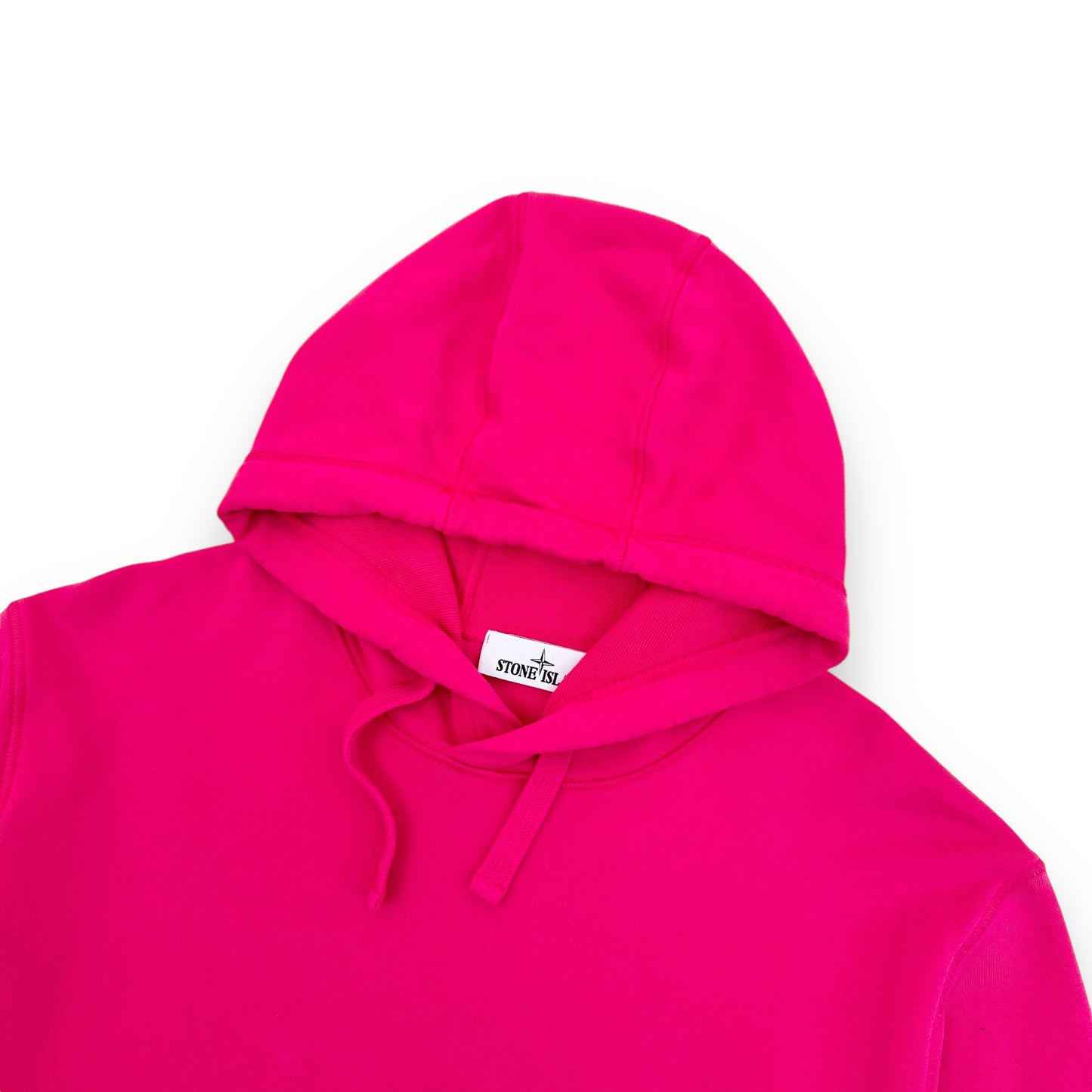 STONE ISLAND GARMENT-DYED HOODIE FUCHSIA PINK XL