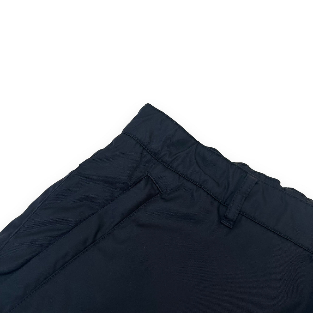 PRADA RE-NYLON GABARDINE TROUSERS BLACK XL
