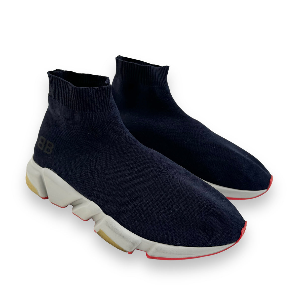 BALENCIAGA SPEED SNEAKER NAVY / GREY / RED UK8