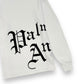 PALM ANGELS LONG-SLEEVE LOGO PRINT T-SHIRT WHITE M