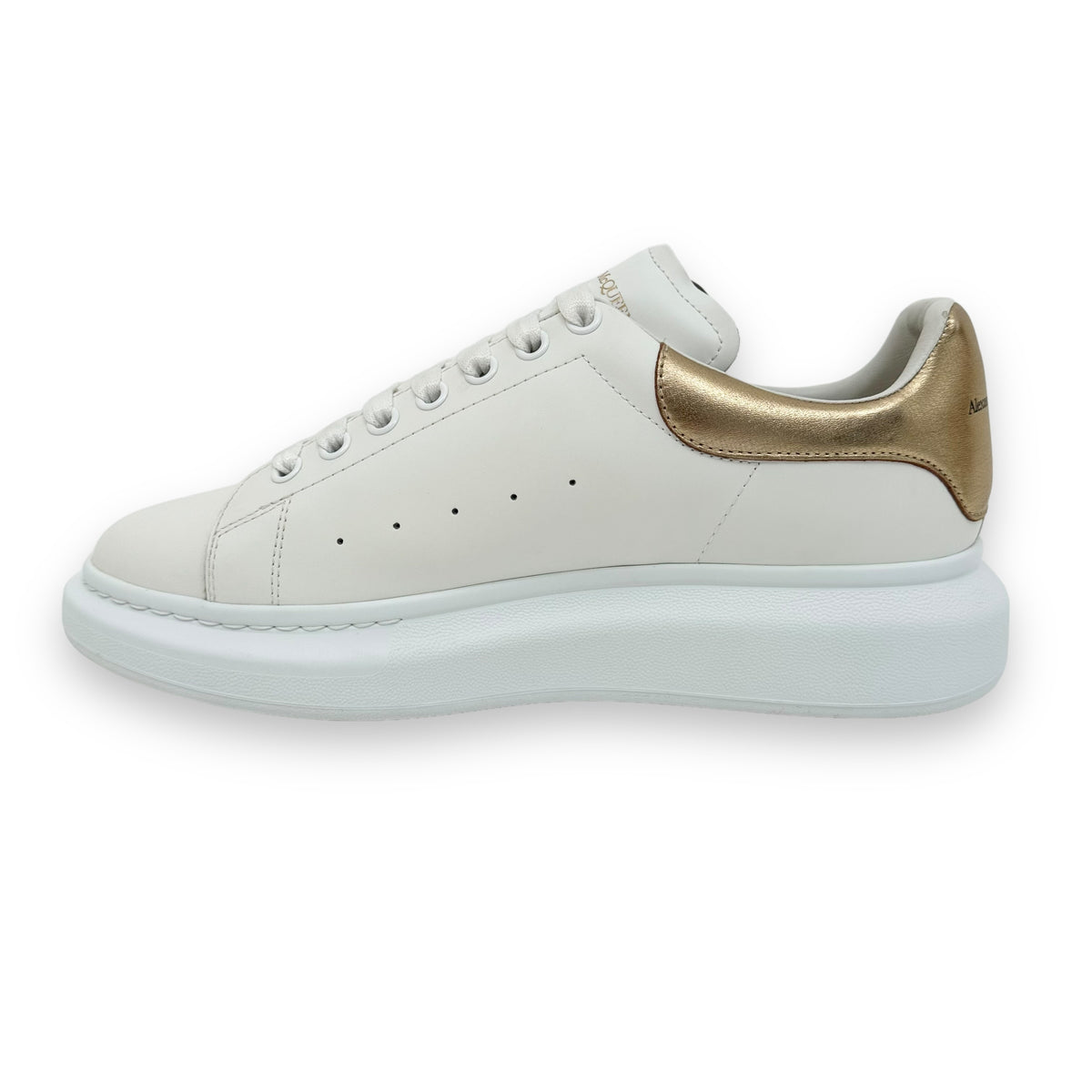 ALEXANDER MCQUEEN SNEAKER WHITE / GOLD UK11