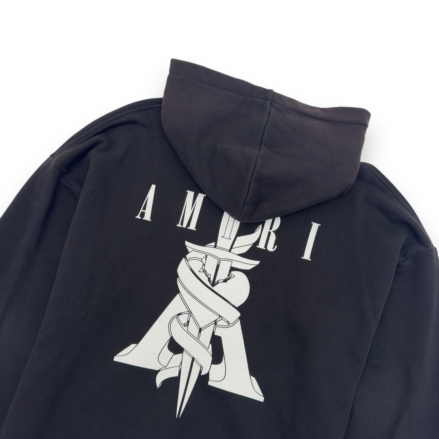 AMIRI DAGGER HOODIE BLACK / WHITE XL