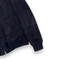 THOM SWEENEY BESPOKE SUEDE COLLARED BOMBER JACKET NAVY M