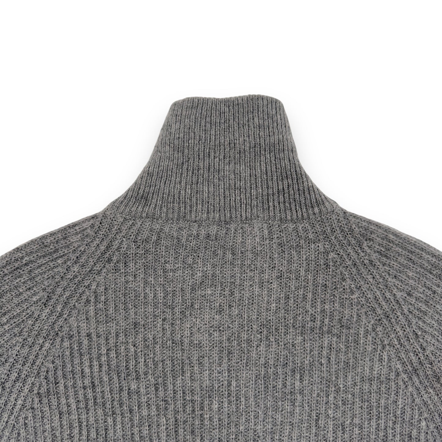 THOM SWEENEY CASHMERE ZIP-THROUGH SWEATER GREY L