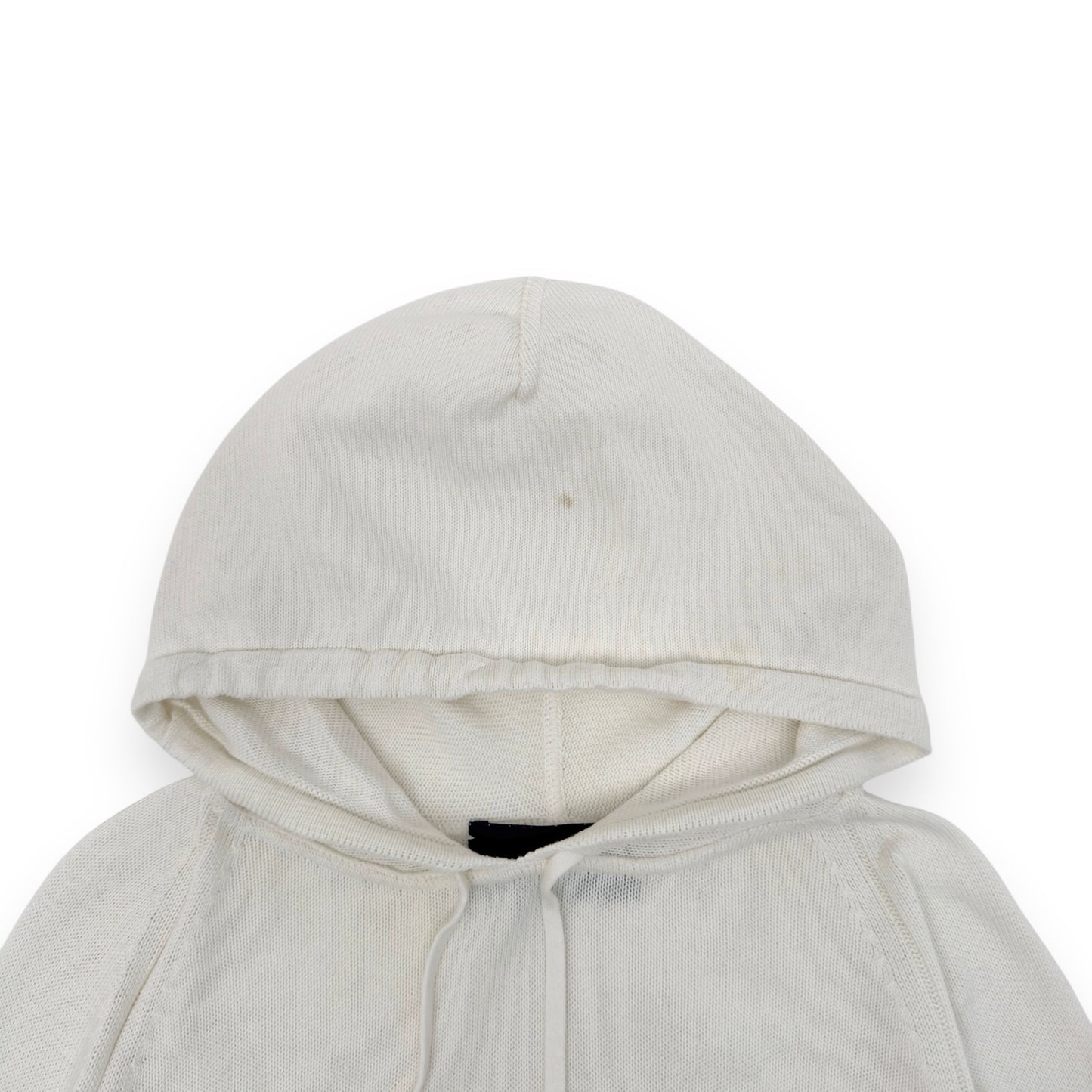 THOM SWEENEY COTTON HOODIE WHITE L