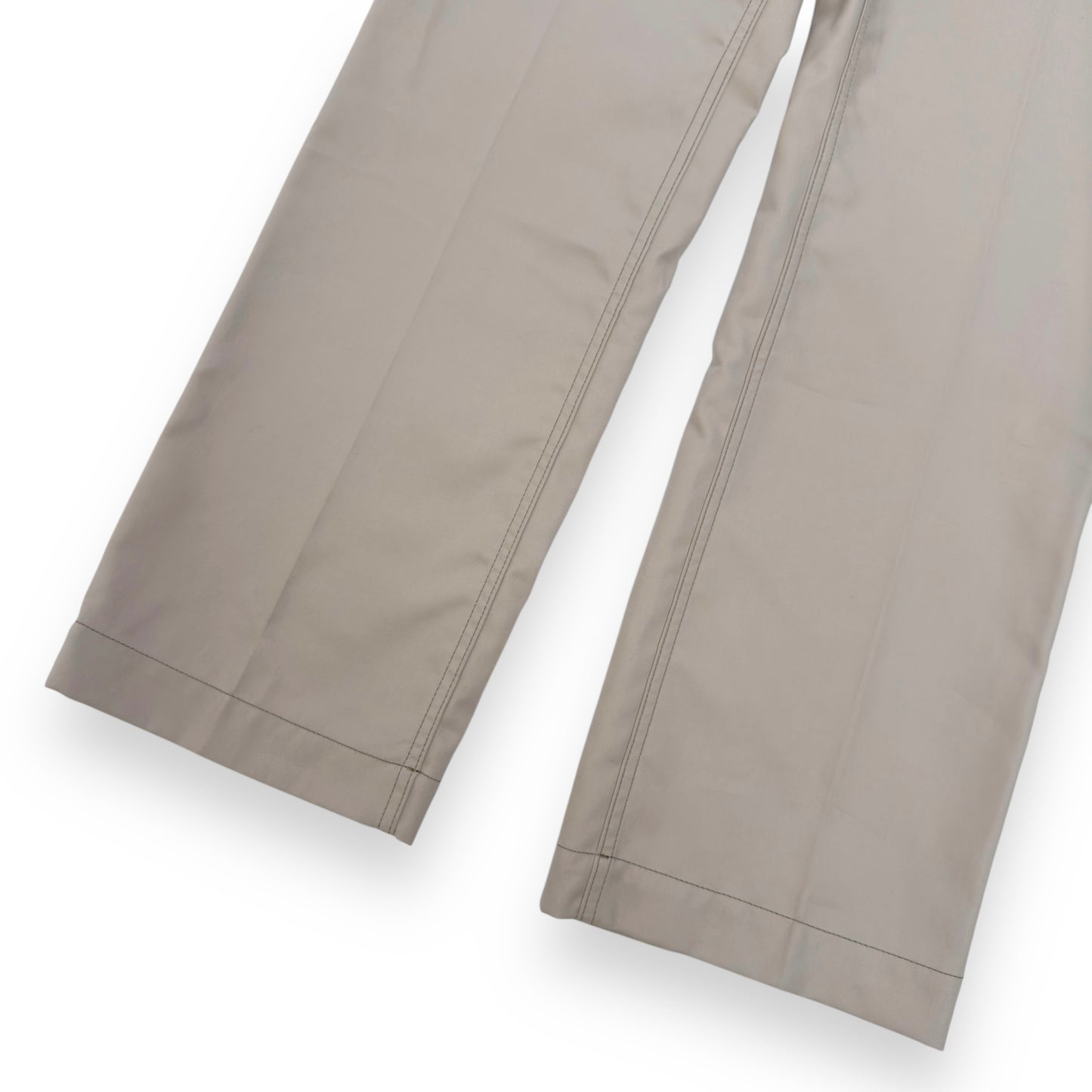 VALENTINO COUTURE GABARDINE TROUSERS SAND BEIGE 50 / L