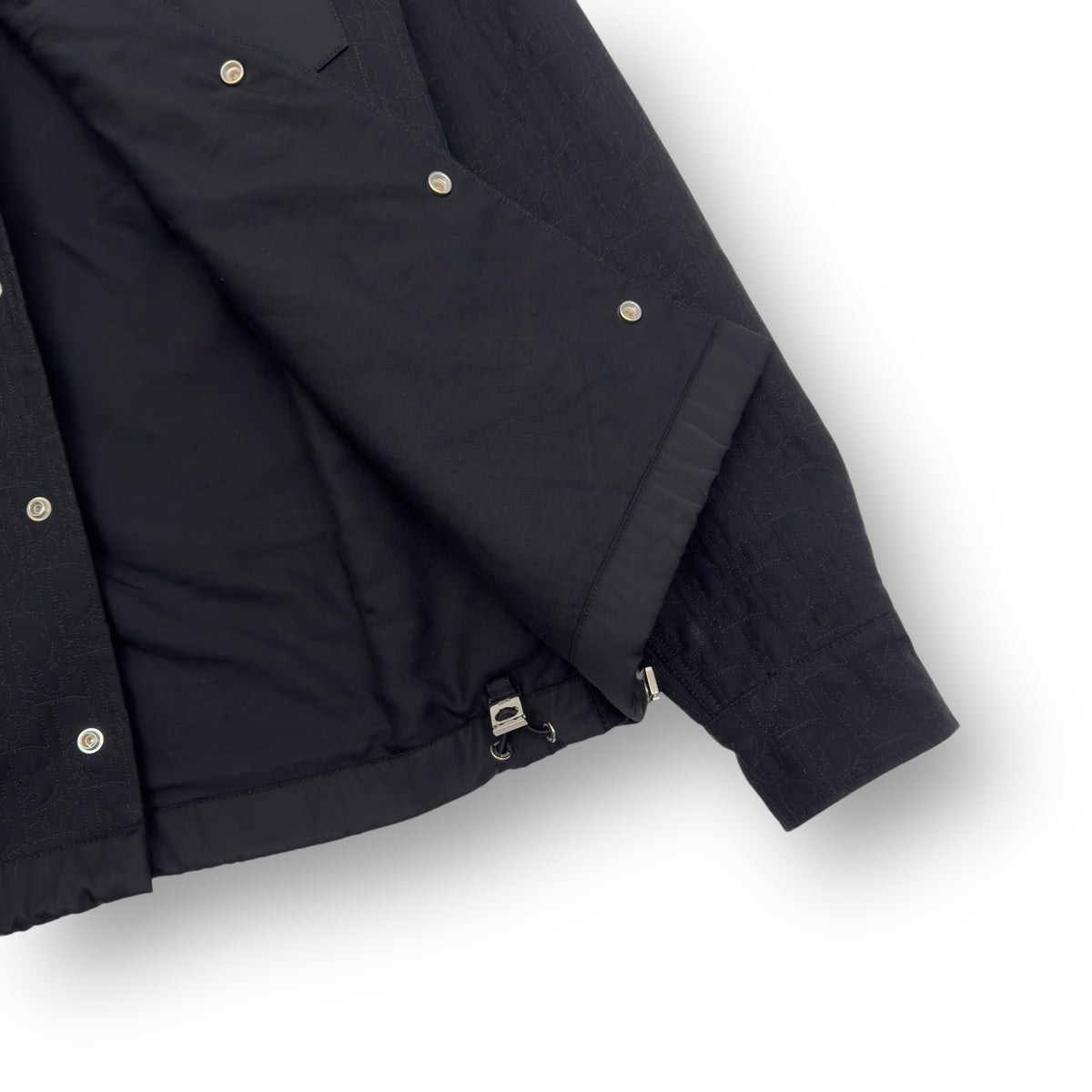 DIOR X SACAI SS22 OBLIQUE OVERSHIRT BLACK 52 / XL