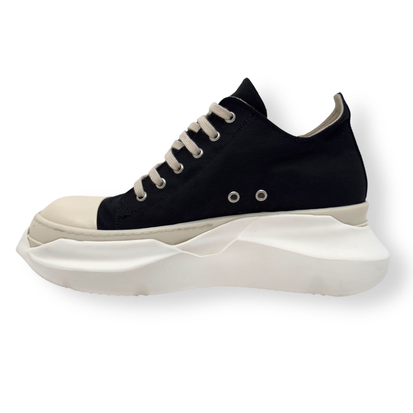 RICK OWENS DRKSHDW ABSTRACT LOW-TOP SNEAKER WHITE / BLACK UK7 / 41