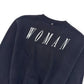 OFF-WHITE WOMENS LOGO PRINT CROPPED SWEATSHIRT BLACK / WHITE S
