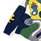 KENZO PARIS V-NECK ABSTRACT CARDIGAN GREEN / YELLOW L