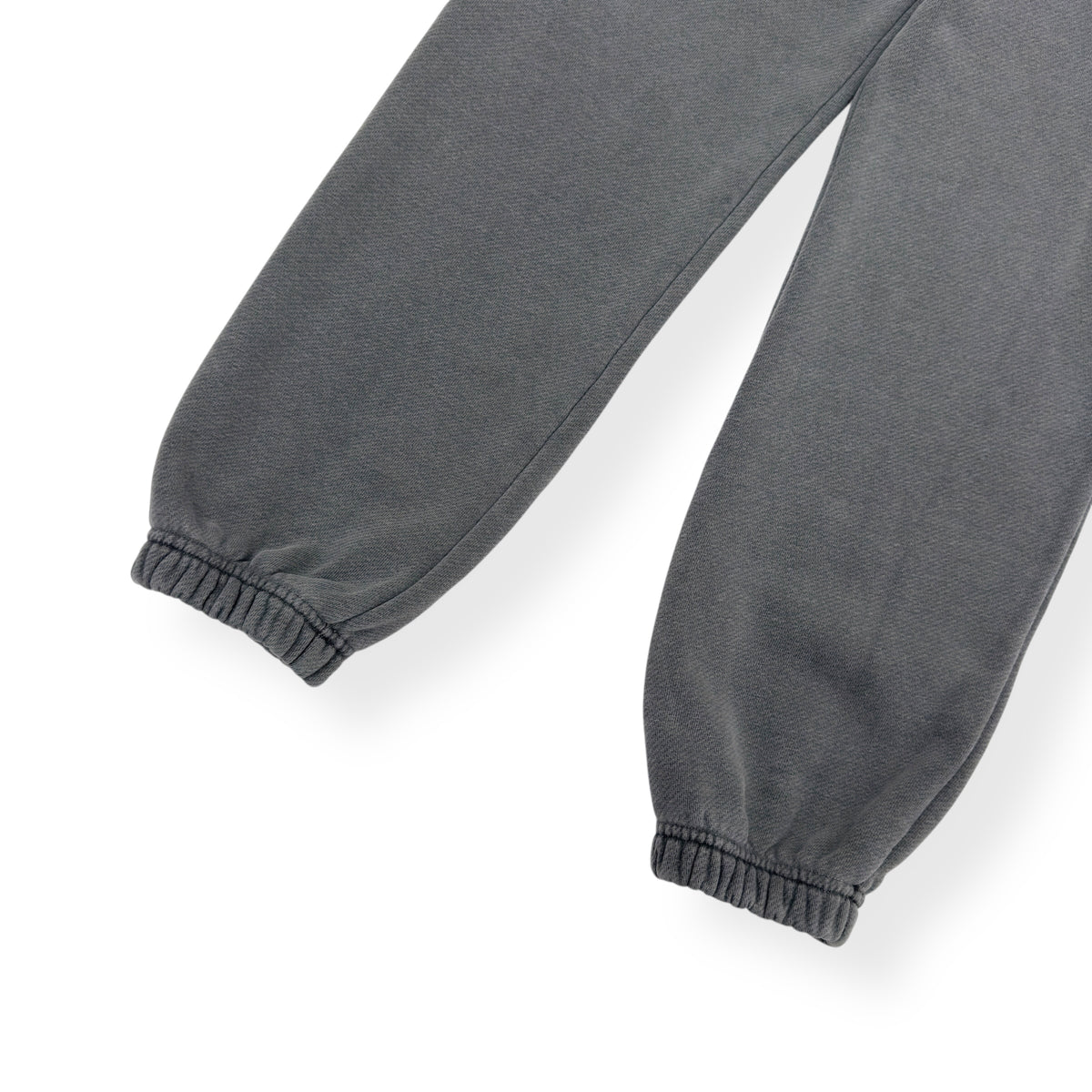 PALM ANGELS CURVED LOGO SWEATPANTS GREY / WHITE S