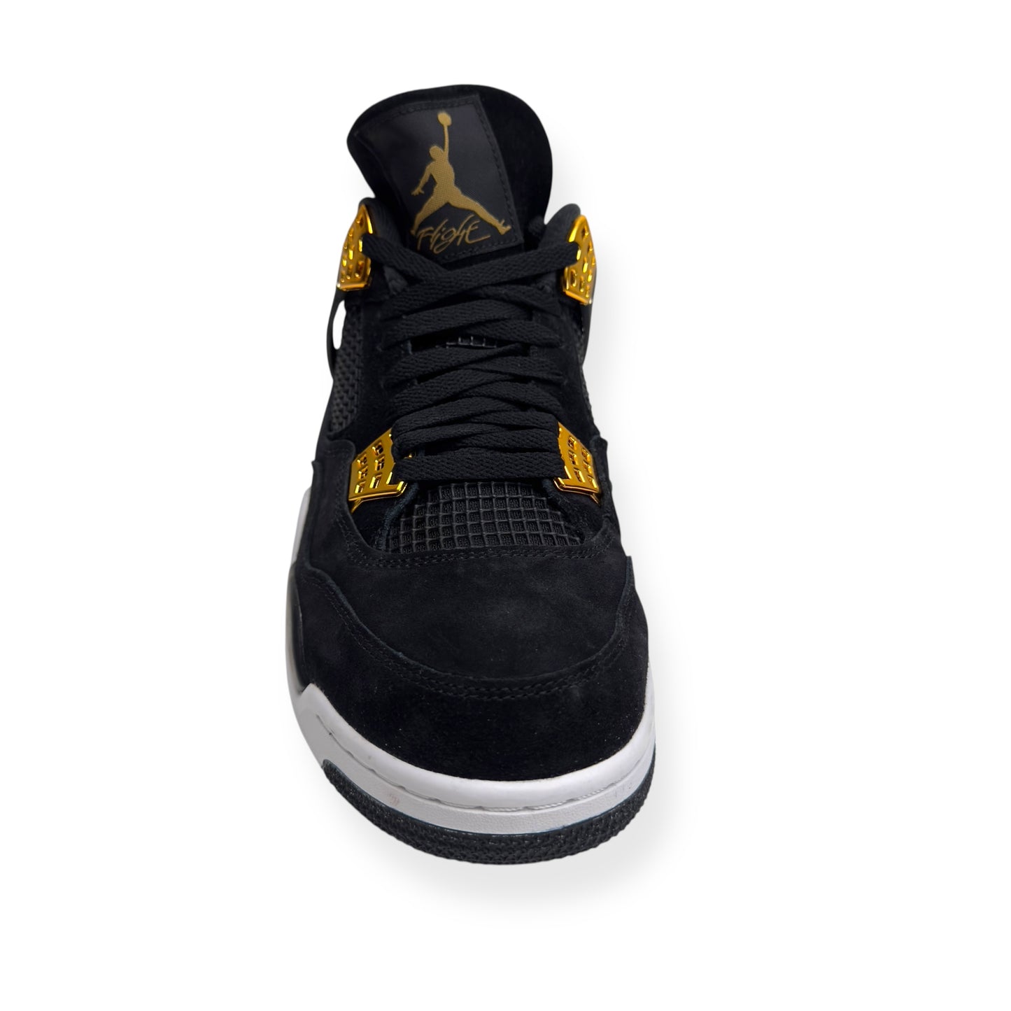 AIR JORDAN 4 RETRO GS SNEAKER ROYALTY BLACK / GOLD UK9.5