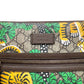 GUCCI BENGAL PRINT FRONT ZIP MESSENGER BAG BEIGE M