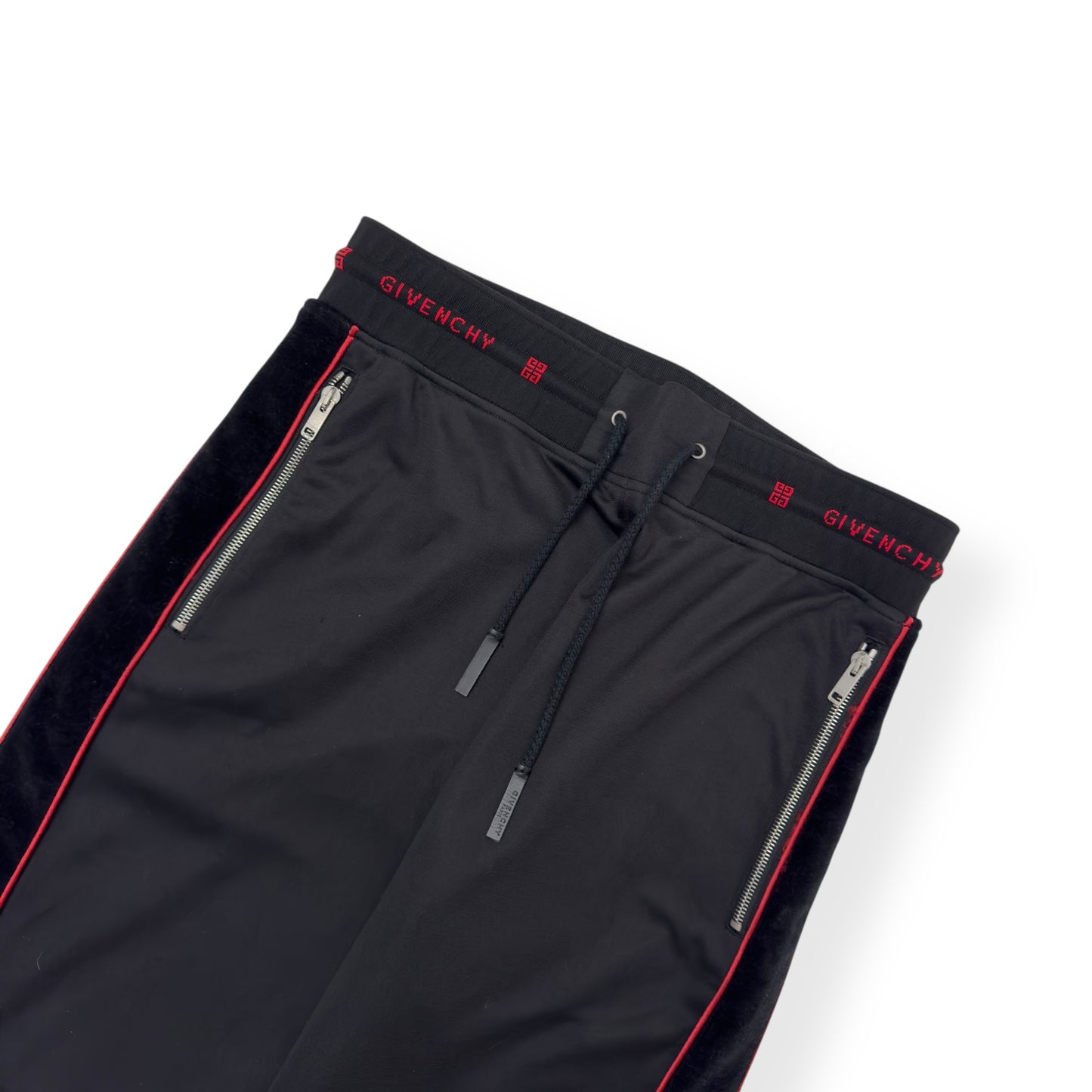 GIVENCHY TRACK PANTS BLACK / RED L
